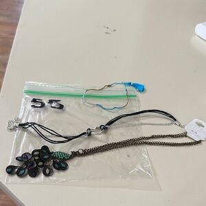 New Peacock Pendant Necklace, choker and bracelet. Bag 55 bundle for pricing